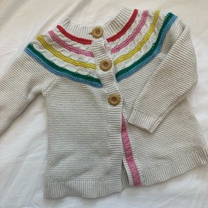 Mini Boden rainbow sweater